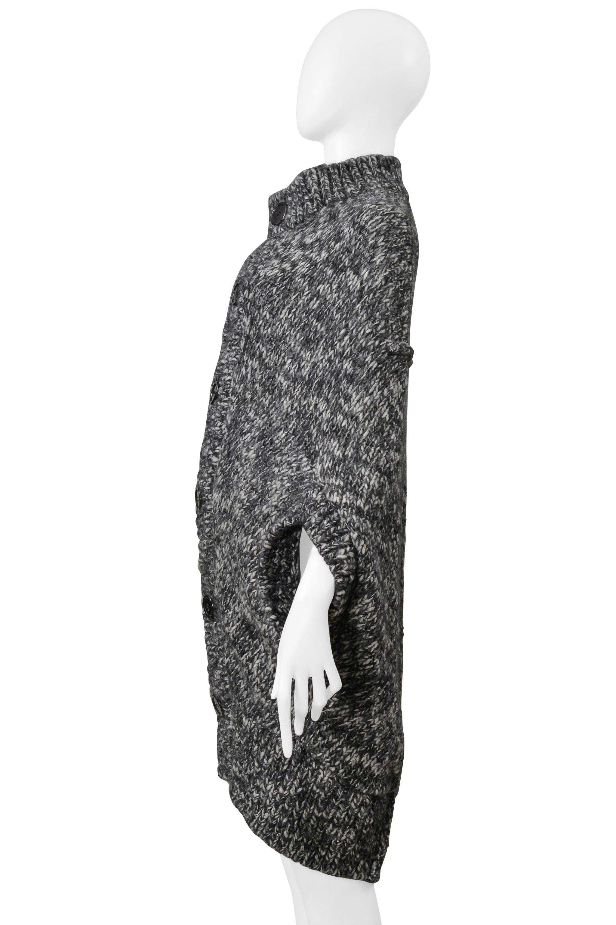 Junya Watanabe Cárdigan Gris Melange Jersey de Capa 2008 en Excelente estado para la venta en Los Angeles, CA