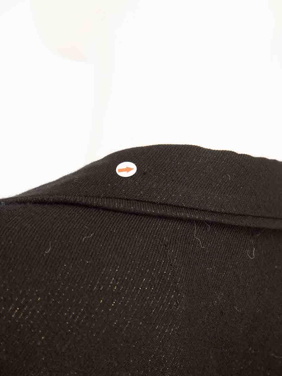 Junya Watanabe Junya Watanabe x Comme des Garcon Schwarzer Metallic-Blazer Größe L Damen im Angebot