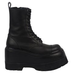 Junya Watanabe Leather Platform Ankle Boots Eu 36.5 Uk 3.5 Us 6