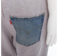 JUNYA WATANABE LEVI'S 2022 deconstructed denim patch joggers M