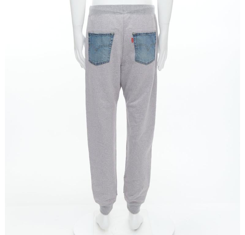 JUNYA WATANABE LEVI'S 2022 dekonstruierte Denim-Patch-Jogginghose aus Denim M Herren im Angebot