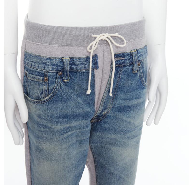 JUNYA WATANABE LEVI'S 2022 dekonstruierte Denim-Patch-Jogginghose aus Denim M im Angebot 2