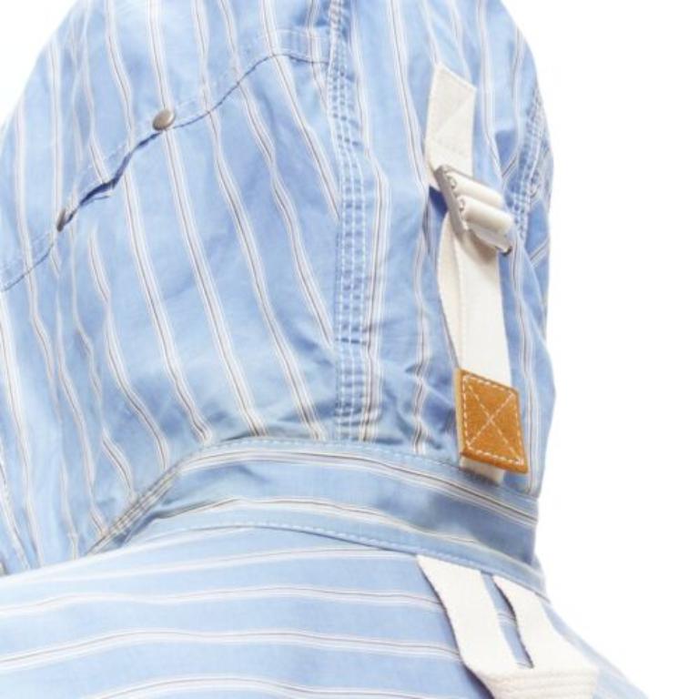 JUNYA WATANABE MAN 2013 blue brown cotton linen striped deconstructed parka M
Reference: JSLE/A00011
Brand: Junya Watanabe
Designer: Junya Watanabe
Collection: MAN 2013
Material: Cotton, Linen
Color: Blue, Brown
Pattern: Striped
Closure: Snap