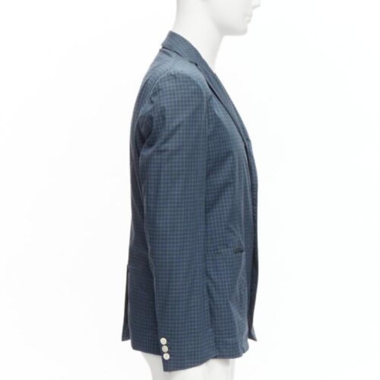 JUNYA WATANABE MAN, blazer décontracté à carreaux contrastés bleu vert, taille M Pour hommes en vente