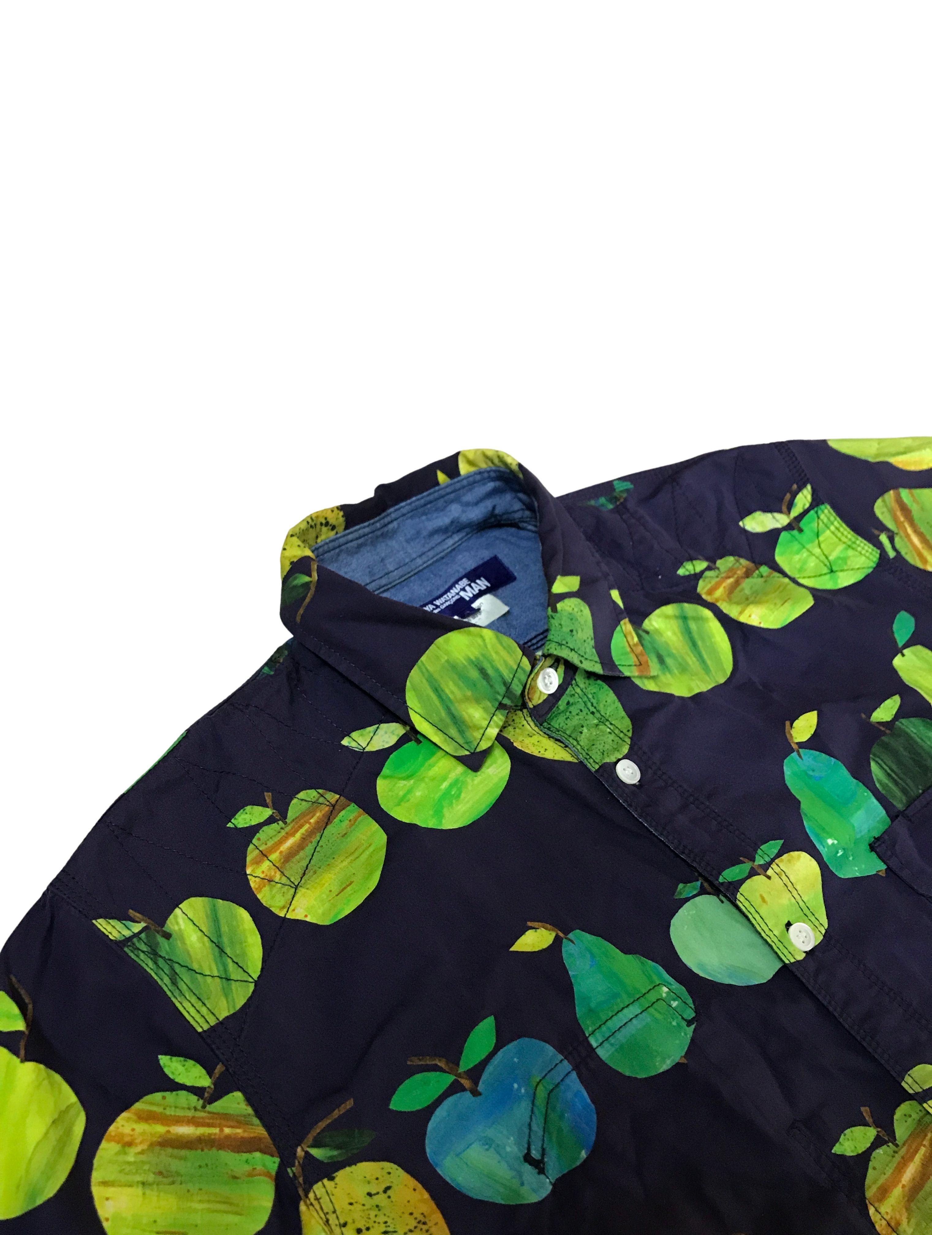 Junya Watanabe MAN Pear Print Shirt, Spring Summer 2019 In Excellent Condition For Sale In Seattle, WA