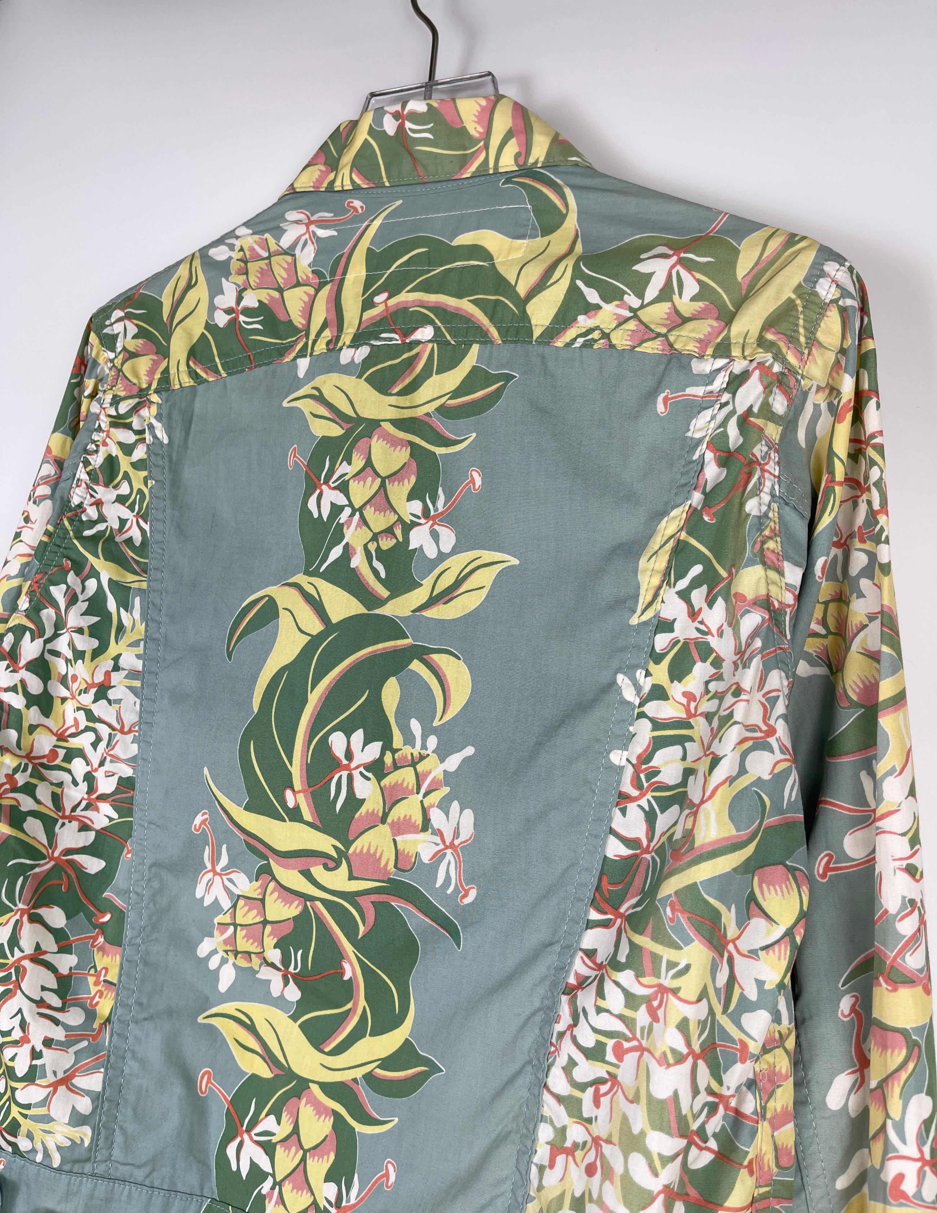 Junya Watanabe MAN S/S2003 Tropical Trucker Jacket In Excellent Condition For Sale In Seattle, WA