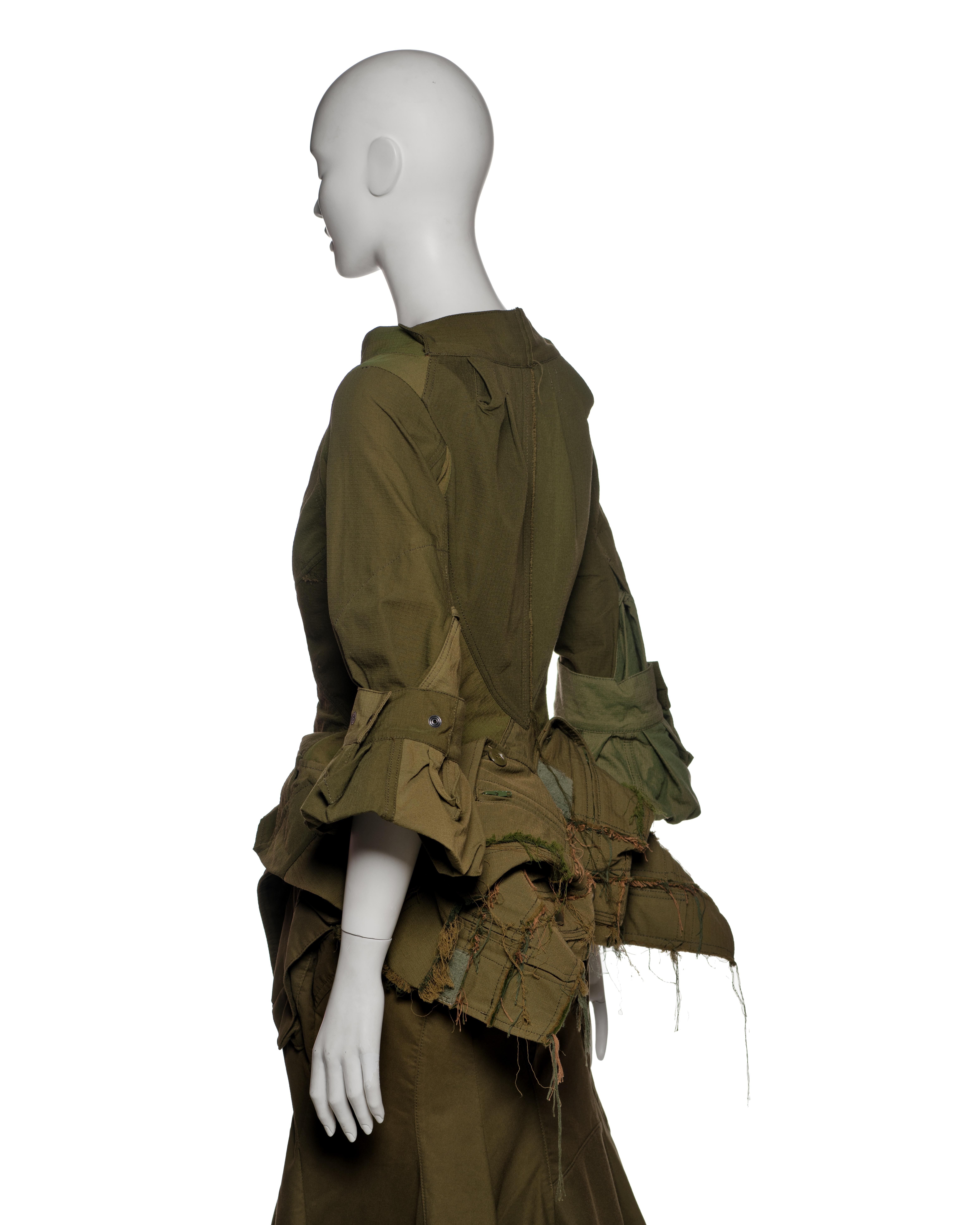 Giacca e gonna con peplo destrutturato di Junya Watanabe, AI 2006 in vendita 7
