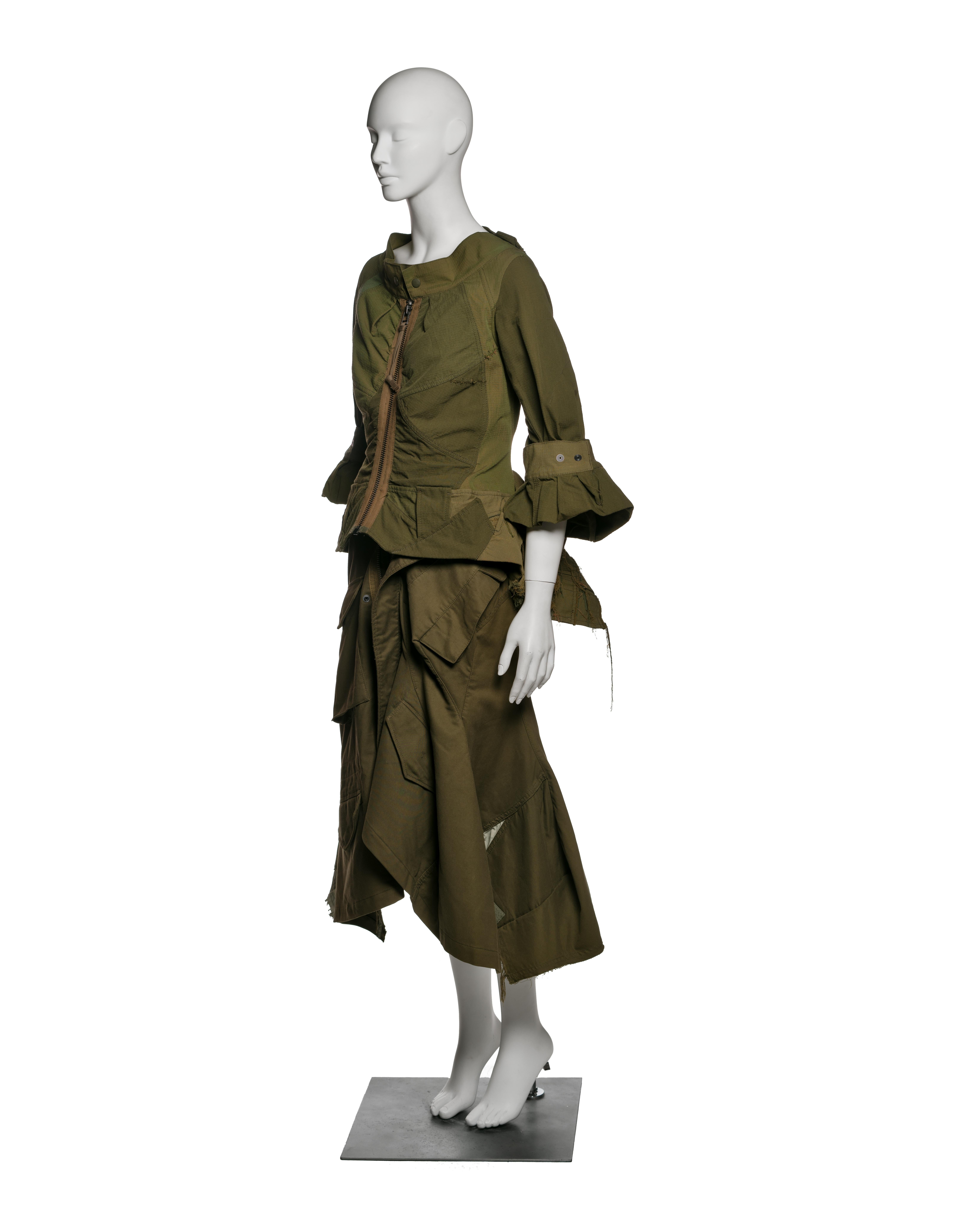 Giacca e gonna con peplo destrutturato di Junya Watanabe, AI 2006 in vendita 8