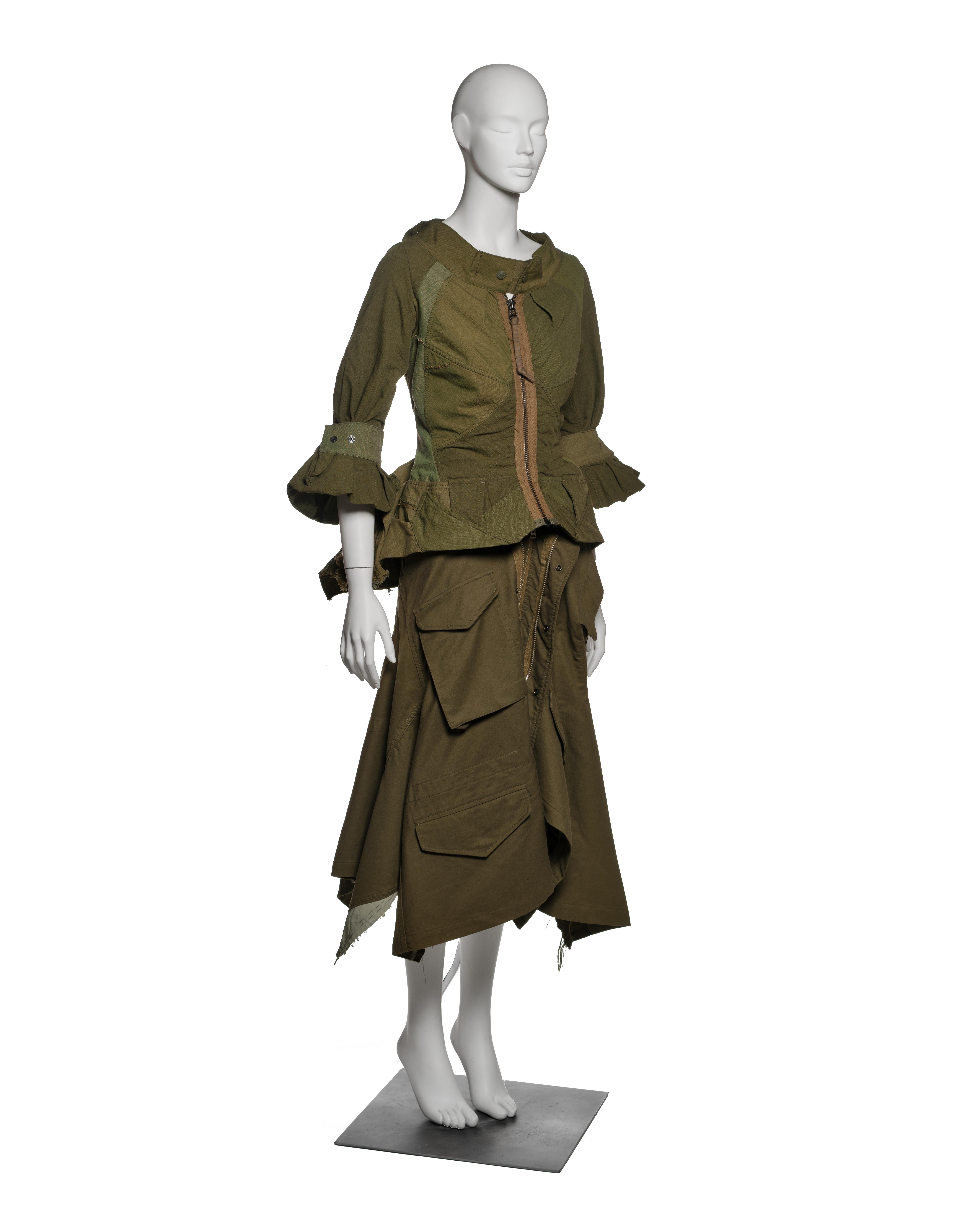 Donna Giacca e gonna con peplo destrutturato di Junya Watanabe, AI 2006 in vendita