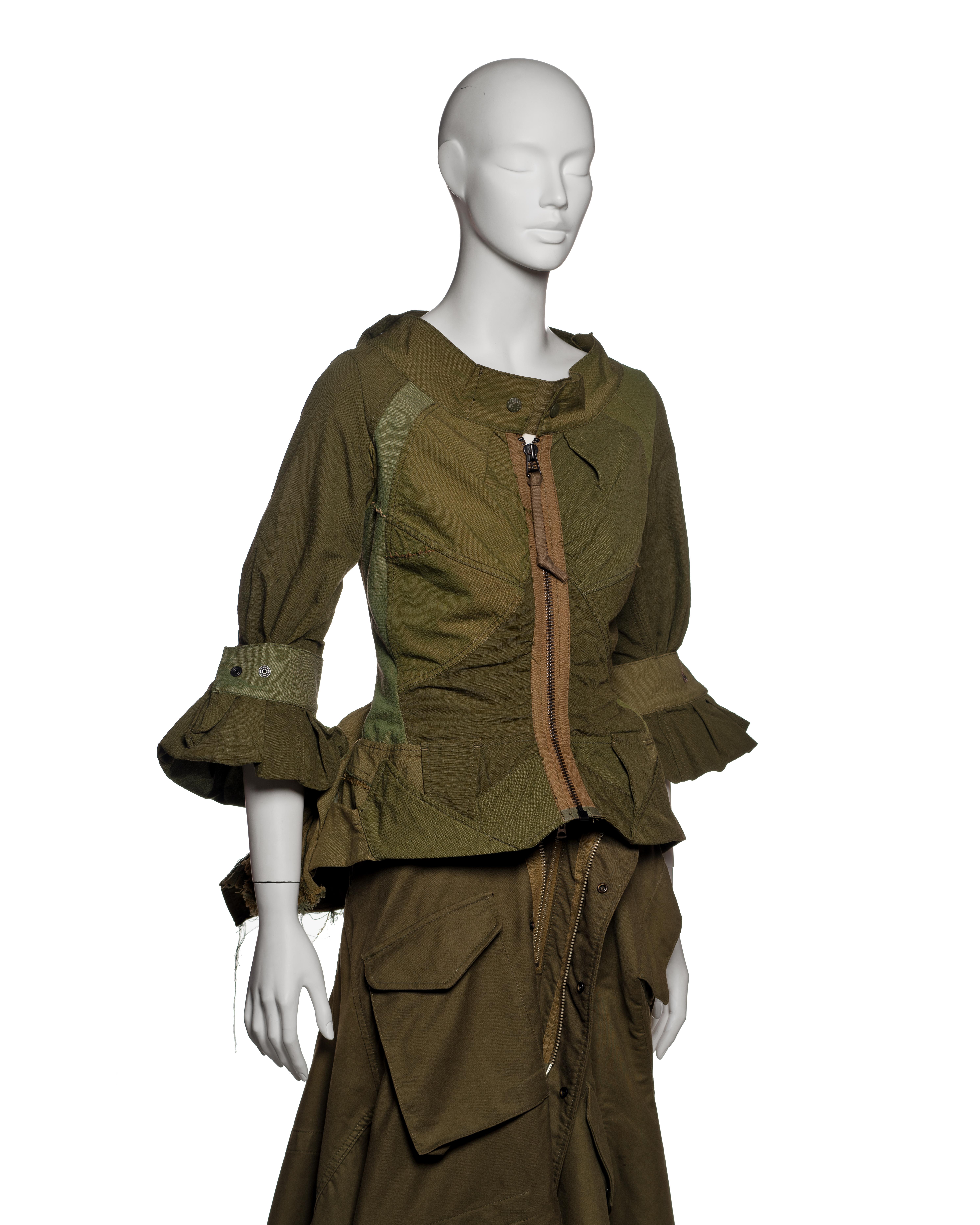 Giacca e gonna con peplo destrutturato di Junya Watanabe, AI 2006 in vendita 1