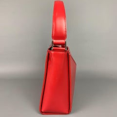 JUNYA WATANABE Red Leather Silver Tone Hardware Handbag