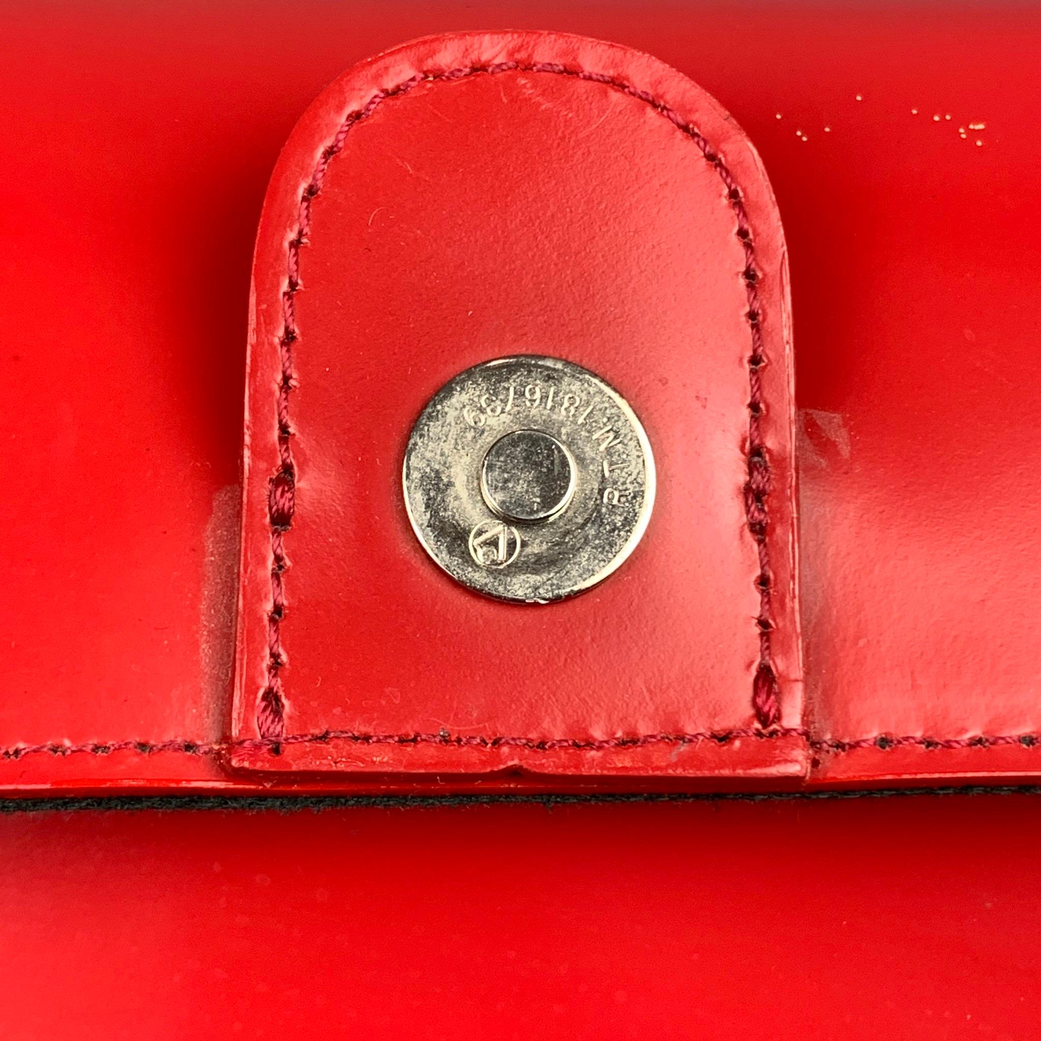 JUNYA WATANABE Red Leather Silver Tone Hardware Handbag 2