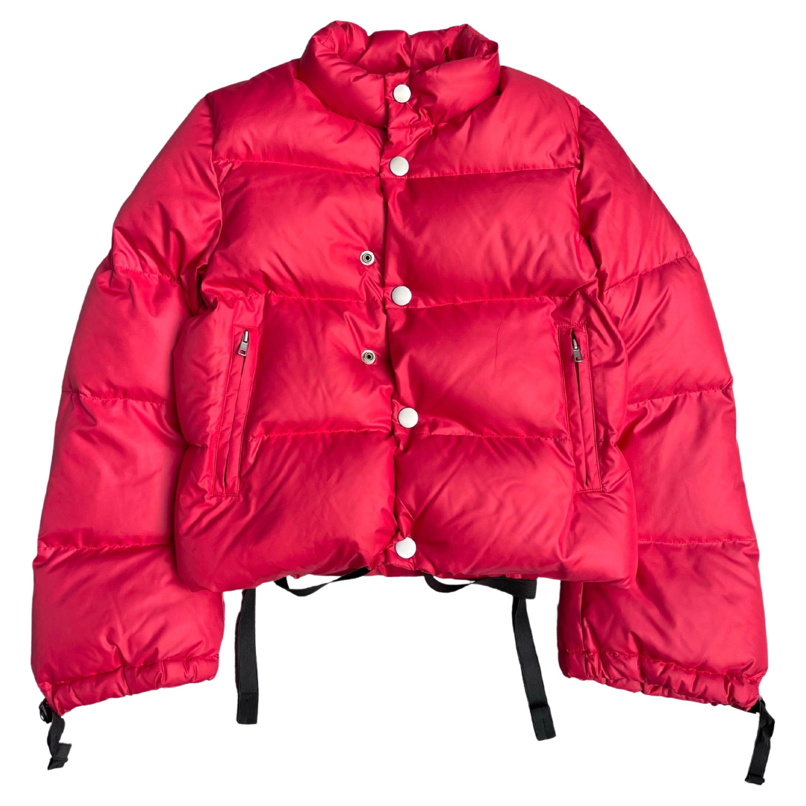 Junya Watanabe Red Polytail Detail Puffer Jacket, Autumn Winter 2007