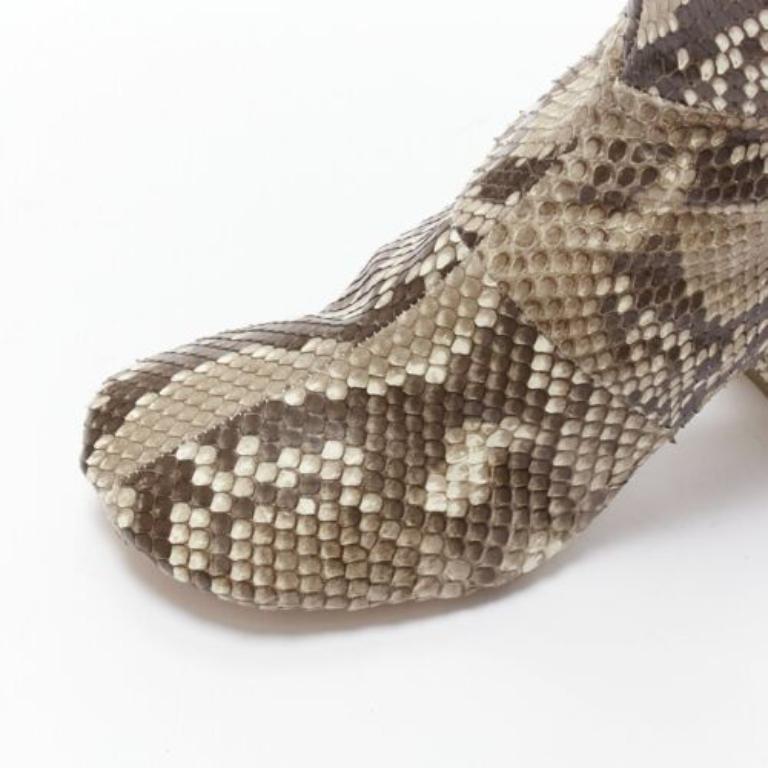 JUNYA WATANABE scaled animal print leather round toe boots M For Sale 2