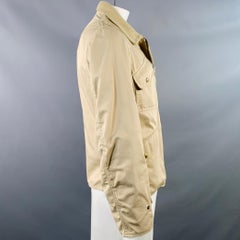 JUNYA WATANABE Size L Beige Twill Cotton Zip Up Jacket