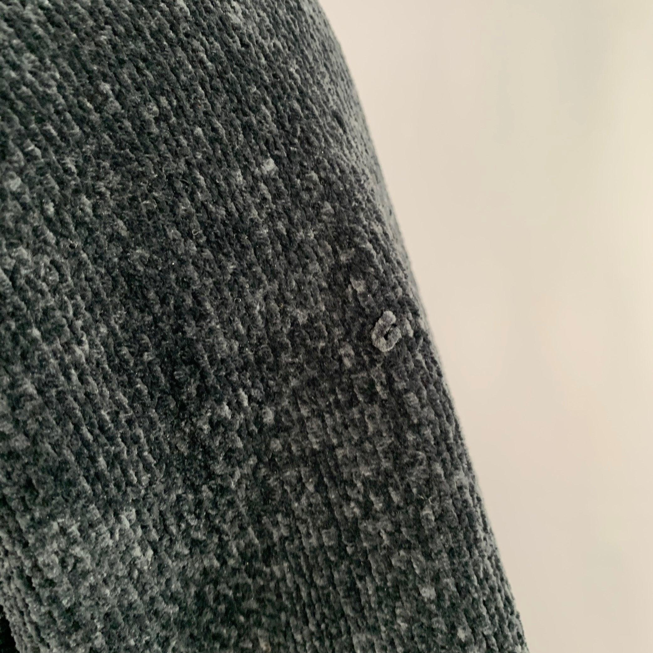 JUNYA WATANABE Size L Black Brown Chenille Knit Cardigan For Sale 5