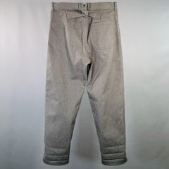 JUNYA WATANABE Size M Grey Charcoal Twill Polyester Cotton Casual Pants