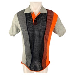 JUNYA WATANABE Size M Grey Orange Knitted Not Listed Polo