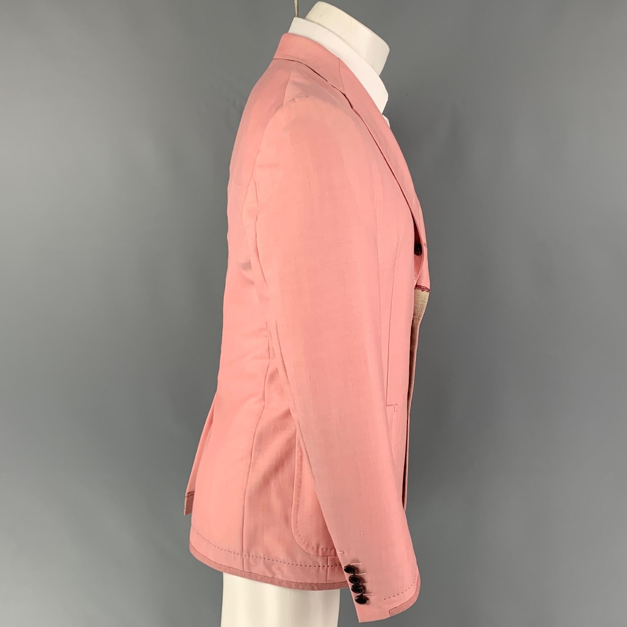 JUNYA WATANABE Size M Pink Wool Blend Notch Lapel Sport Coat 2