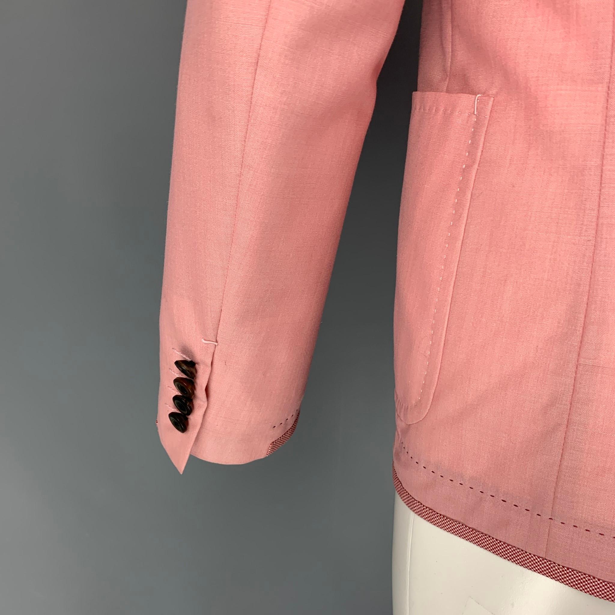 JUNYA WATANABE Size M Pink Wool Blend Notch Lapel Sport Coat 4