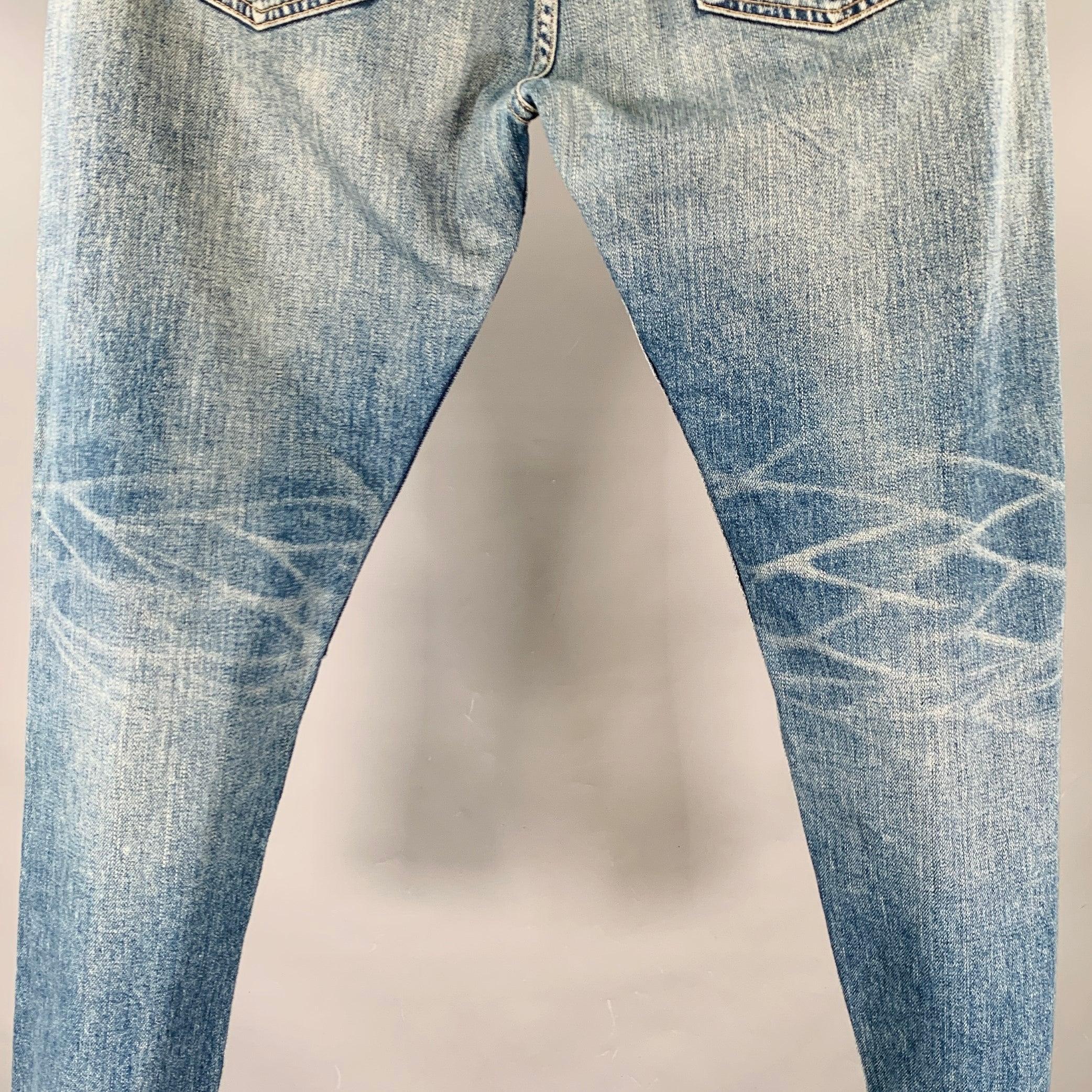 JUNYA WATANABE Size S Blue Navy Patchwork Cotton Selvedge Jeans 2
