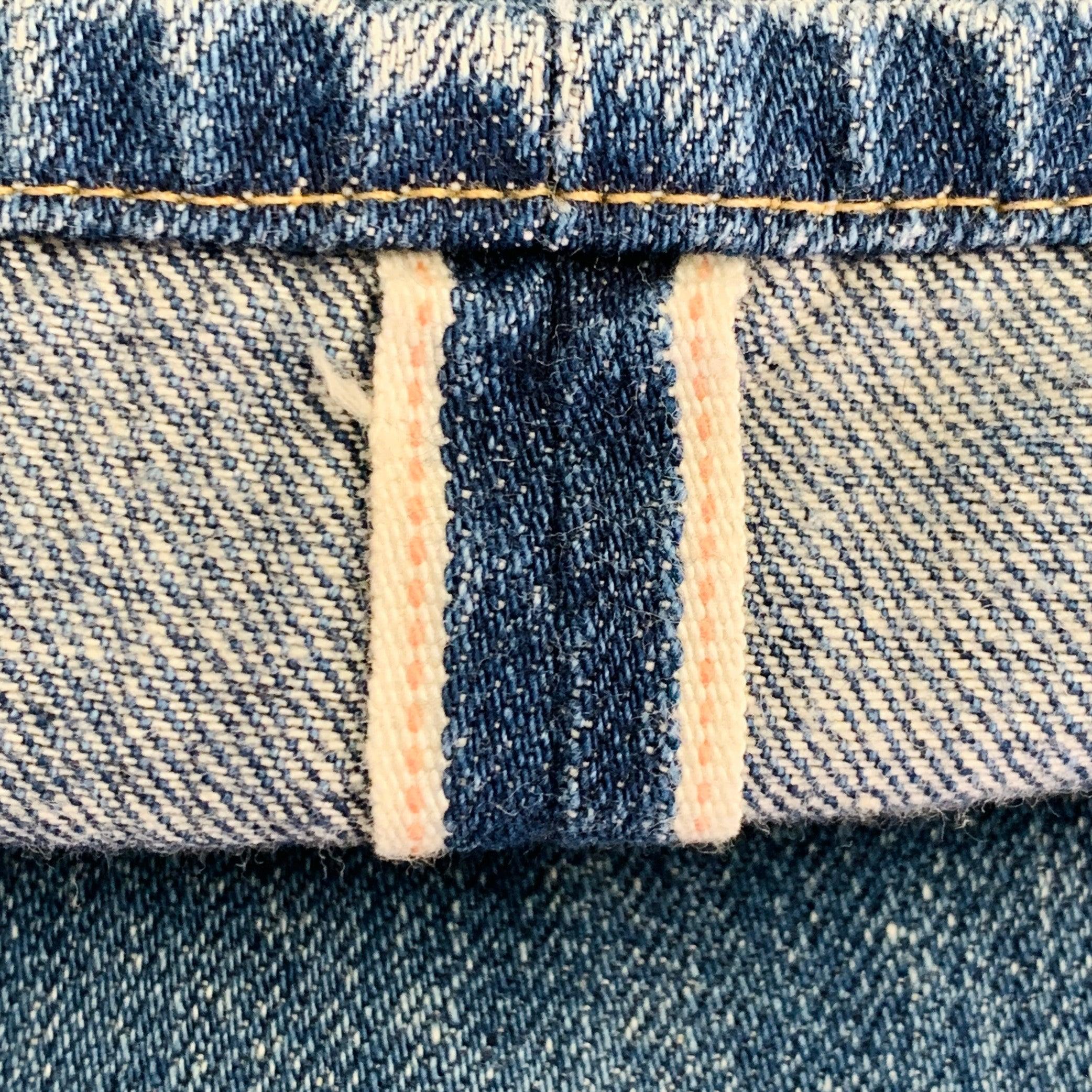 JUNYA WATANABE Size S Blue Navy Patchwork Cotton Selvedge Jeans 3