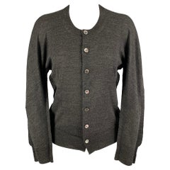 JUNYA WATANABE Size S Grey Wool Heather Long Sleeve Cardigan