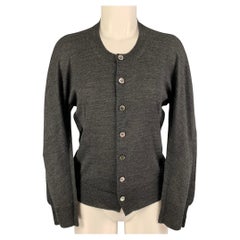 JUNYA WATANABE Size S Grey Wool Heather Long Sleeve Cardigan