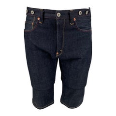 JUNYA WATANABE Size S Indigo Contrast Stitch Denim Zip Fly Shorts