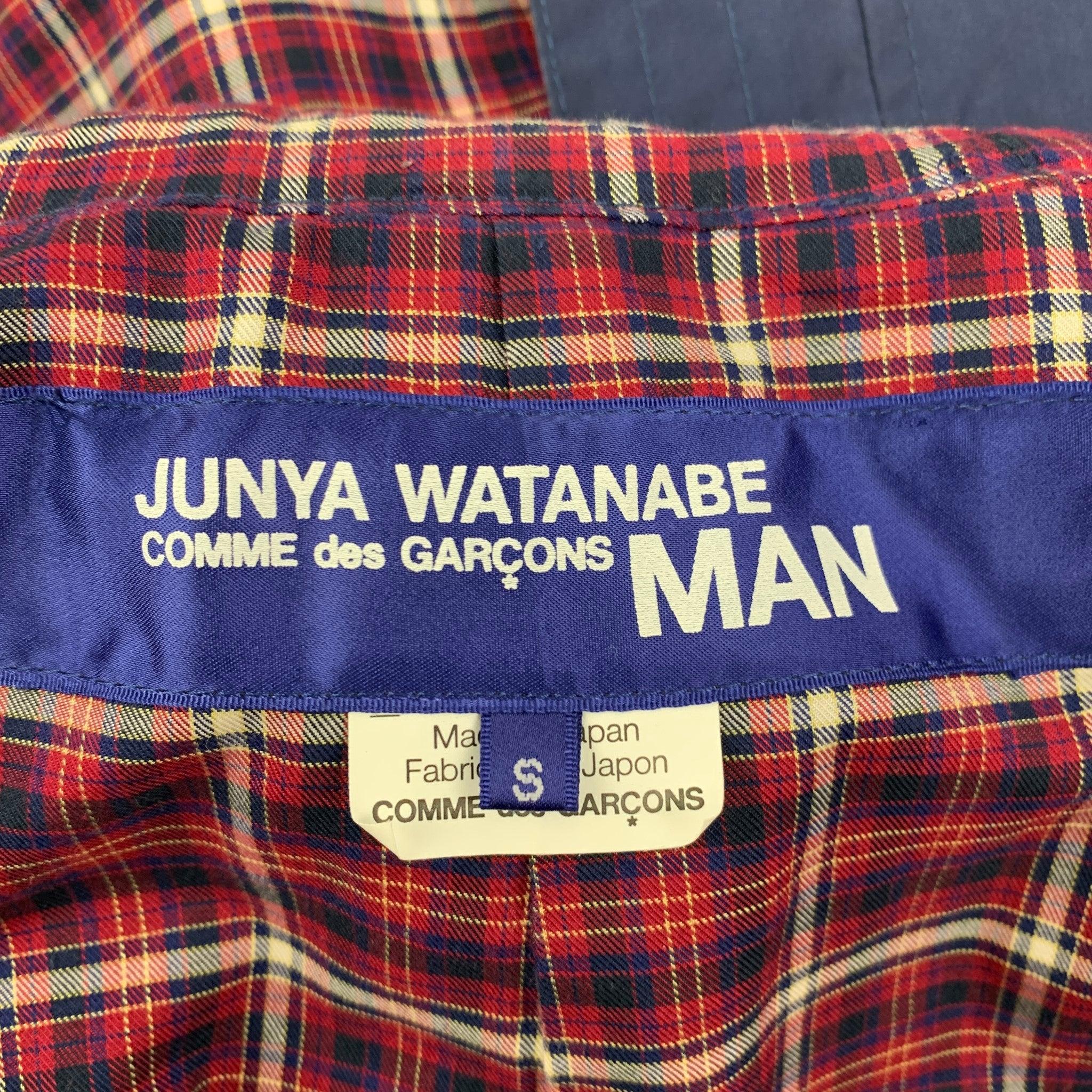 JUNYA WATANABE Size S Navy Brown Coated Canvas Nautical Jacket For Sale 3