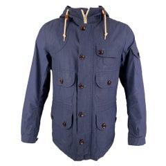 JUNYA WATANabe - Giacca nautica in tela rivestita marrone navy taglia S