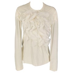JUNYA WATANABE Talla S Blusa de manga larga con apliques blancos