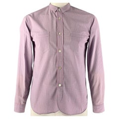 JUNYA WATANABE Size XL Pink Blue Checkered Button Down Long Sleeve Shirt