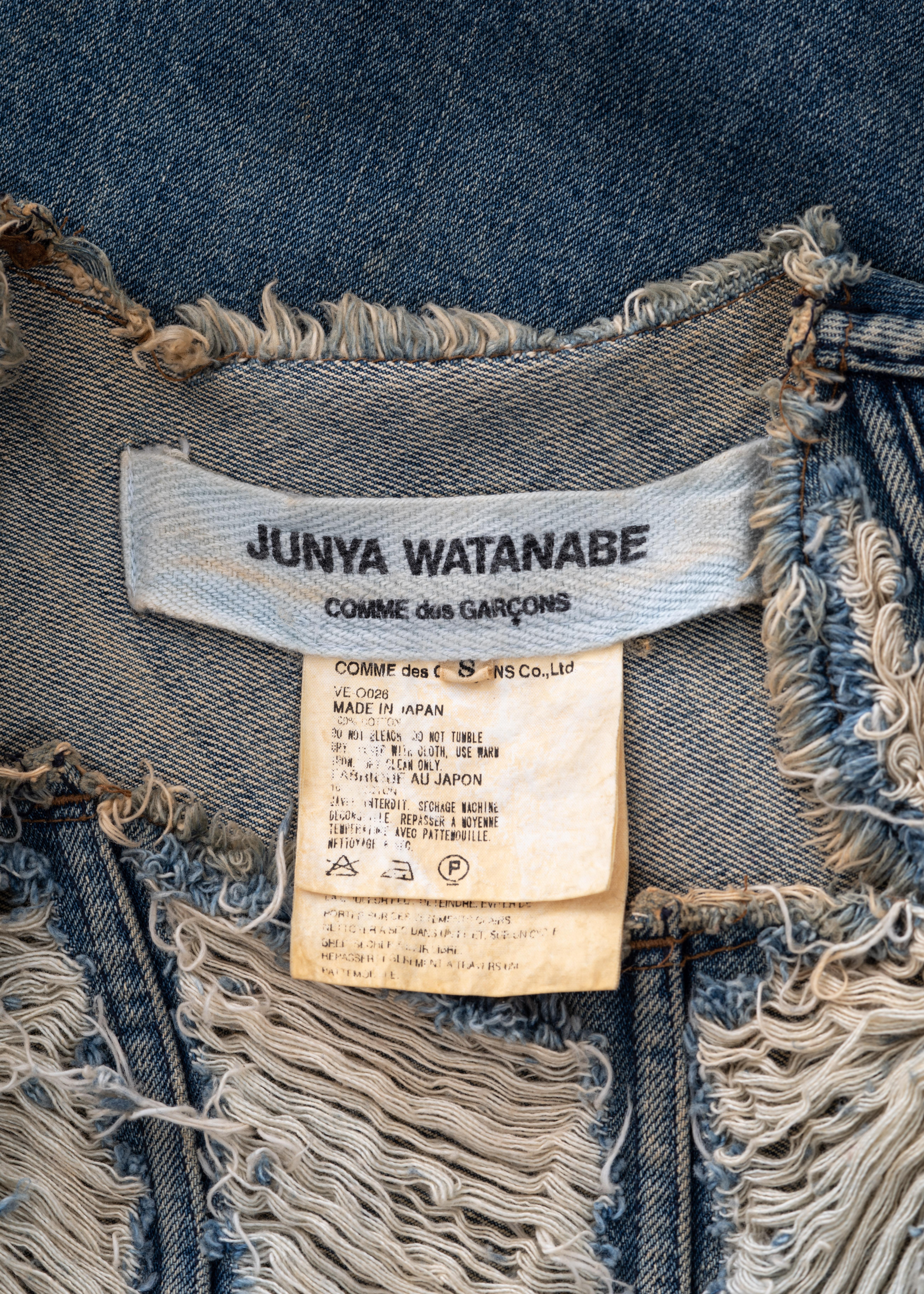 Junya Watanabe stone-wash denim dress, ss 2002 1