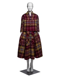 Traje de chaqueta y falda de lana de tartán Junya Watanabe, FW 1999