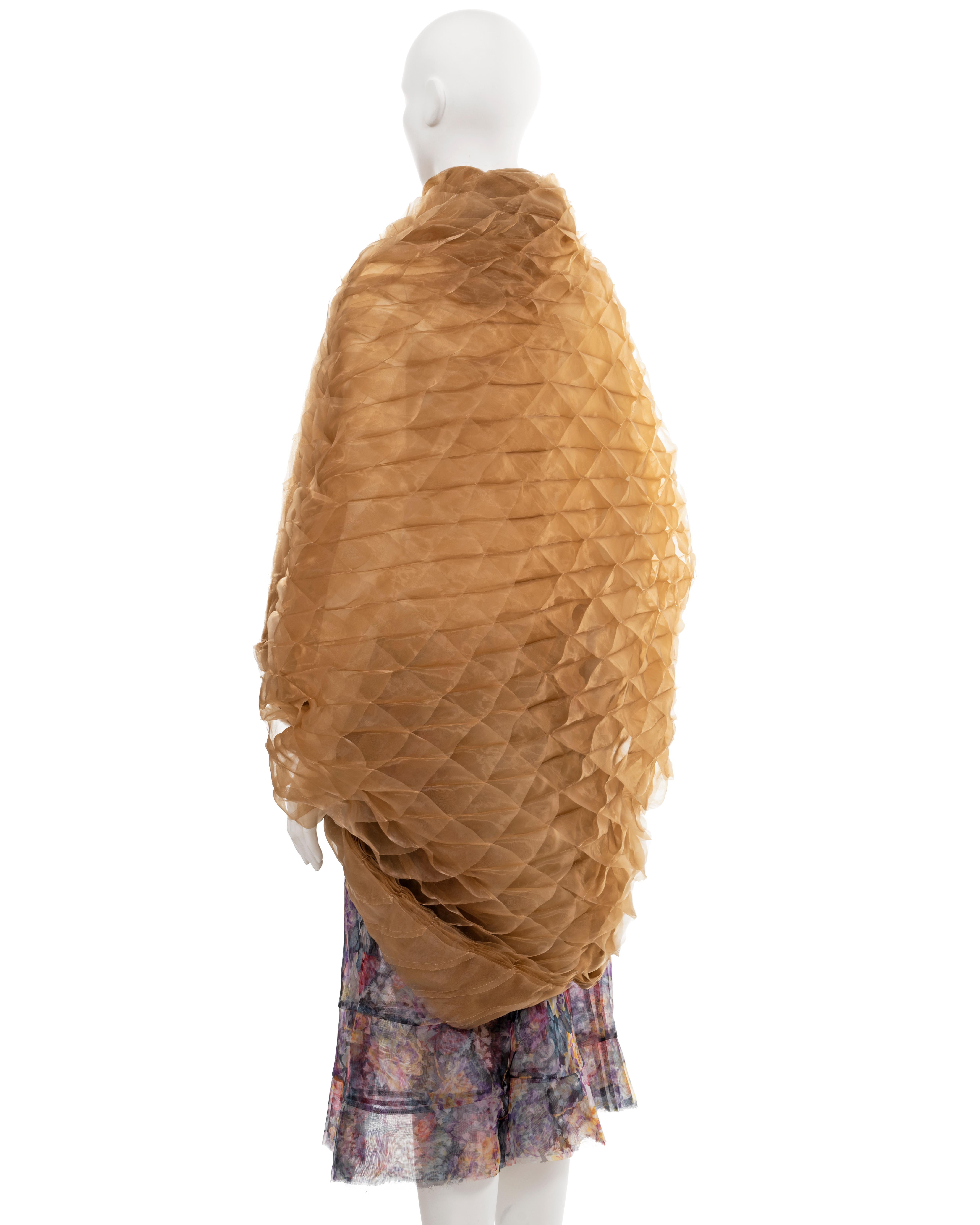 Junya Watanabe 'Techno-Couture' honeycomb organza runway ensemble, fw 2000 For Sale 8