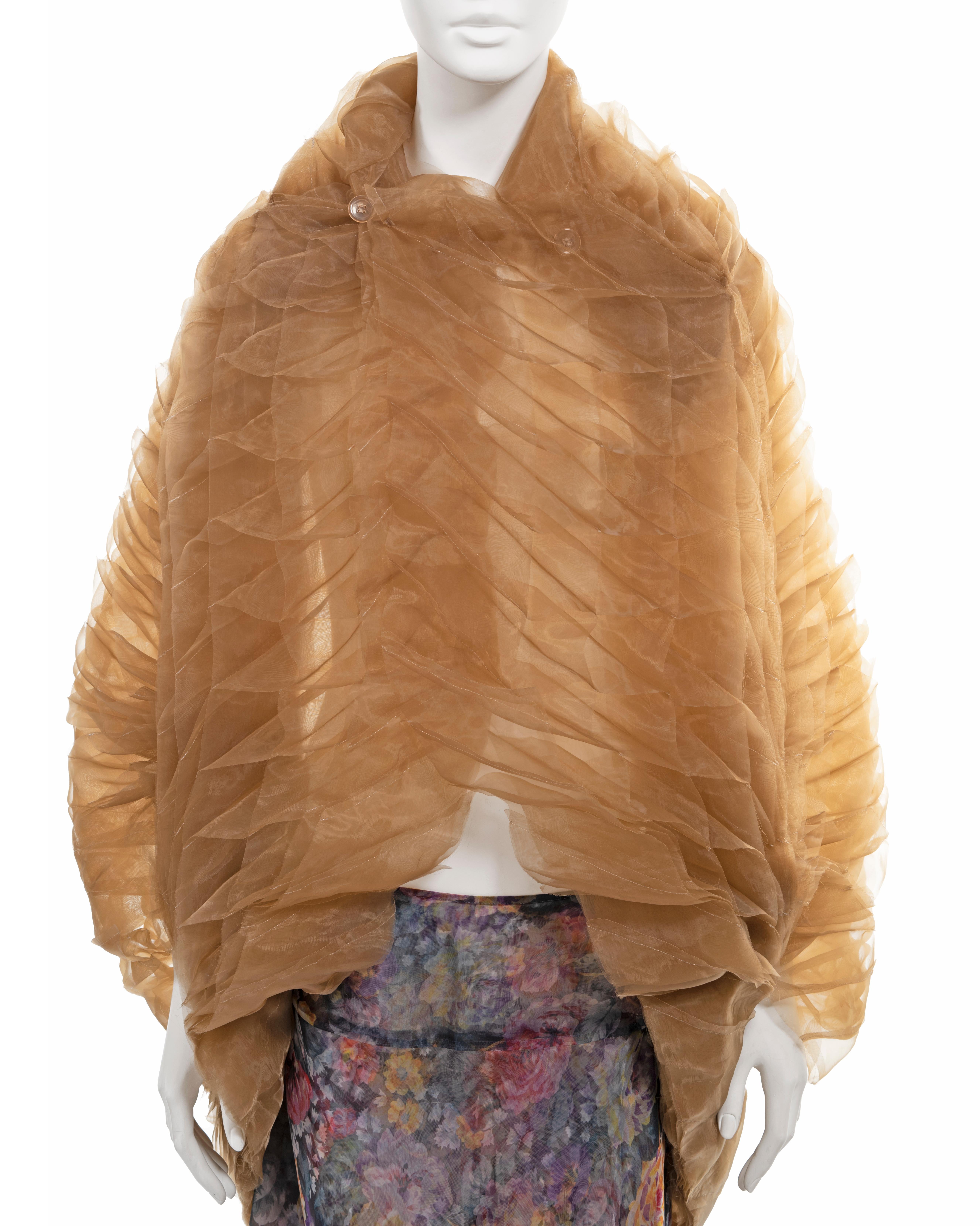 Junya Watanabe 'Techno-Couture' honeycomb organza runway ensemble, fw 2000 For Sale 2