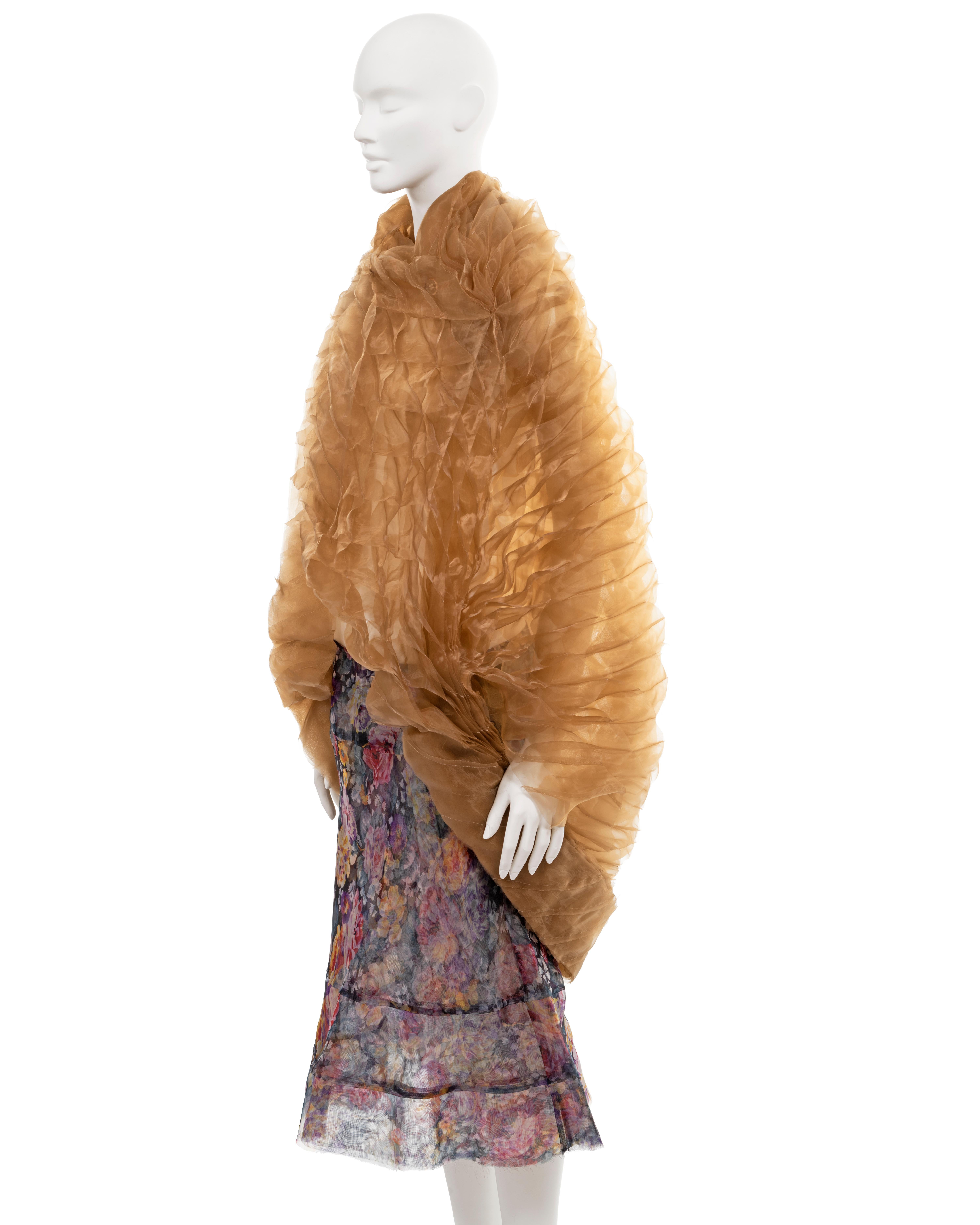 Junya Watanabe 'Techno-Couture' honeycomb organza runway ensemble, fw 2000 For Sale 4