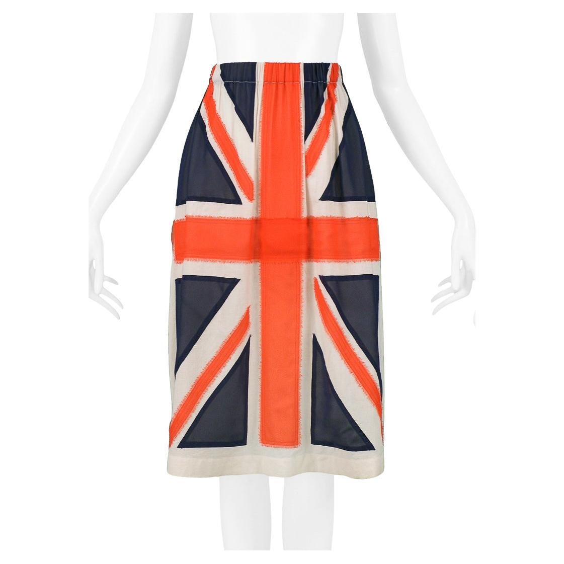 Junya Watanabe Union Jack Flag Skirt 2000 For Sale