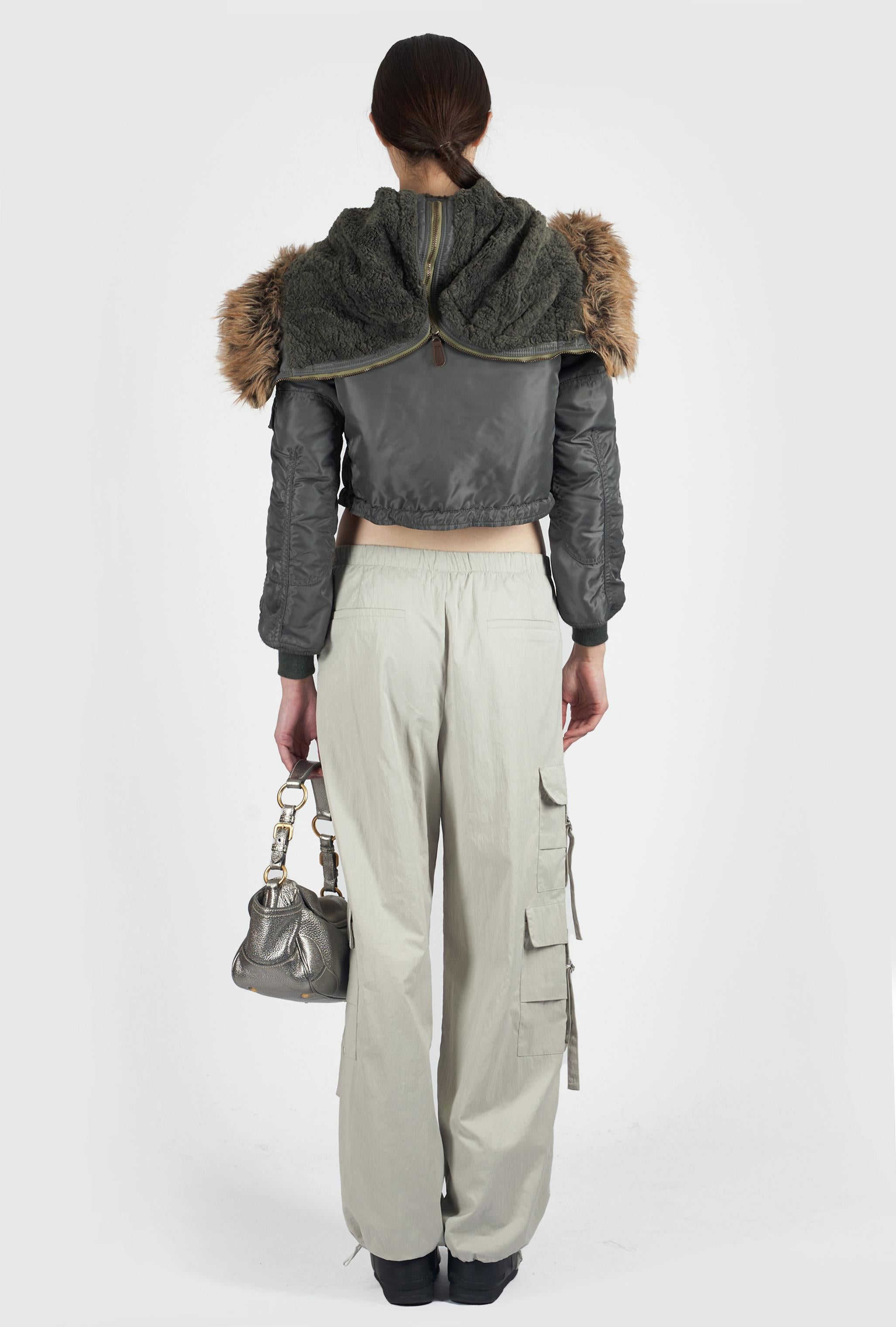 Junya Watanabe Vintage F&F 2010: bomber croppato in passerella In condizioni ottime in vendita a London, GB