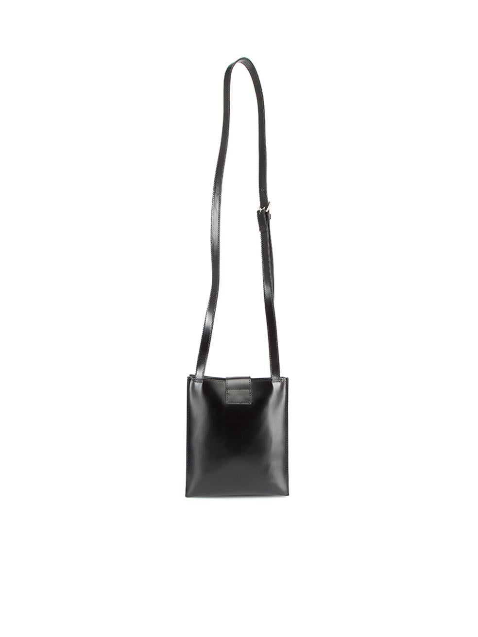 Junya Watanabe Women's Black Leather Envelope Crossbody Bag In Good Condition In London, GB