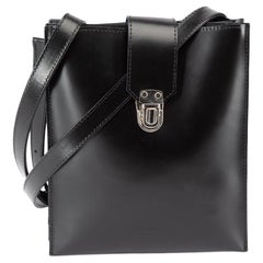 Used Junya Watanabe Women's Black Leather Envelope Crossbody Bag