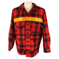 JUNYA WATANABE x FILSON Größe XXL Rote Schwarze Buffalo karierte Wolljacke