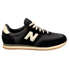 JUNYA WATANABE x NEU BALANCE Größe 11 Schwarz-Weiß Mixed Materials Nylon-Turnschuhe
