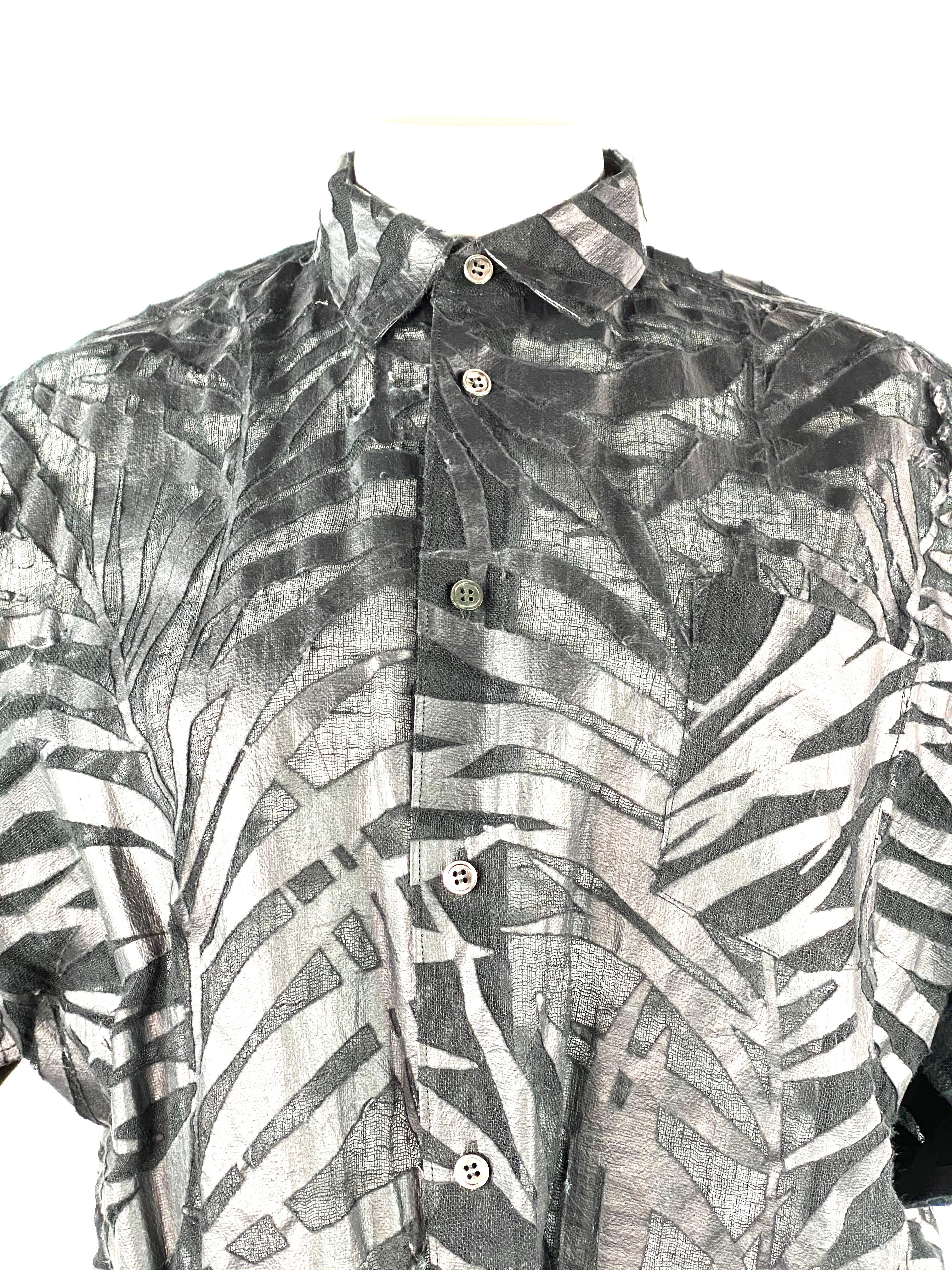 Noir JUNYA WATANAME Comme des Garçons - Robe chemise en lin noir Taille XS en vente