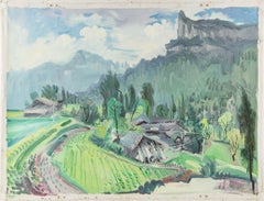 Junzheng Li Landschaft Original Öl auf Leinwand "Countryside I"