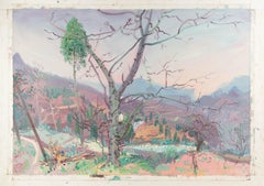 Junzheng Li Landschaft Original Öl auf Leinwand "Nature I"