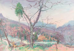 Junzheng Li Landschaft Original Öl auf Leinwand "Nature I"