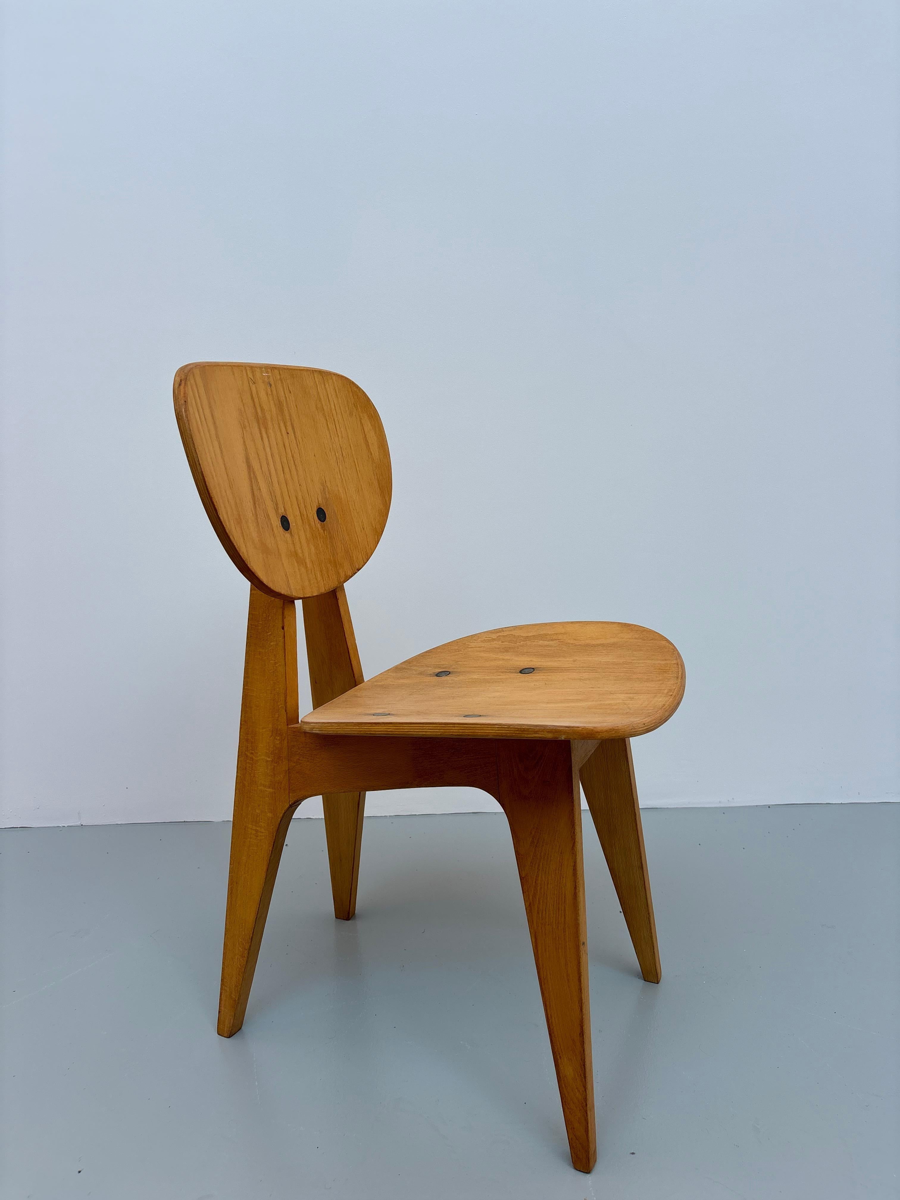 Chaise modèle  3221 par Junzo Sakakura pour Tendo Mokko, Japon, vers 1953