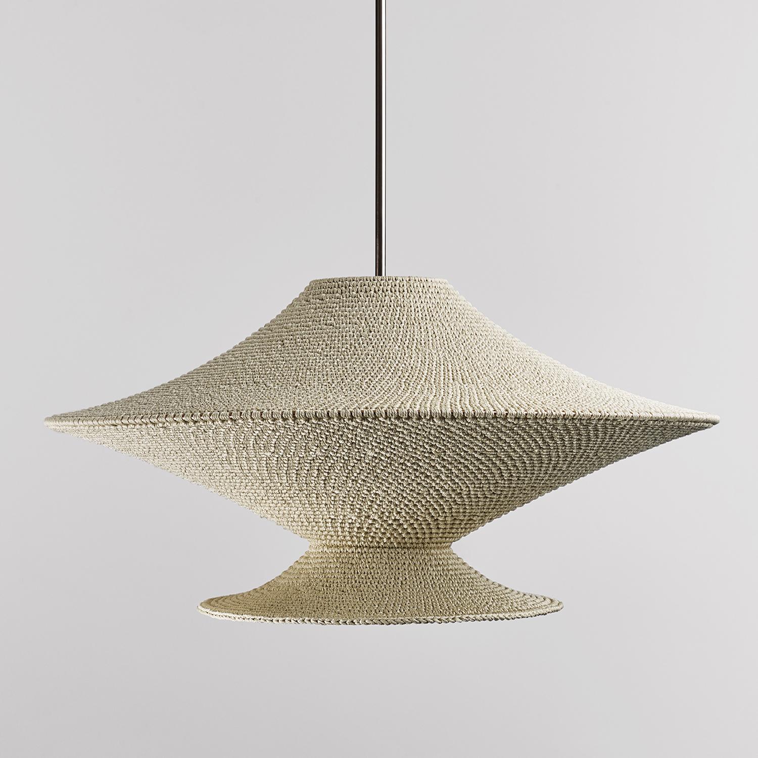 A diffused atmospheric light. Jupe Solitaire is a statement pendant suited to bedrooms and social spaces.

Each Naomi Paul pendant and lighting design is crafted entirely by hand in our London studio to order, by our highly skilled team of makers.